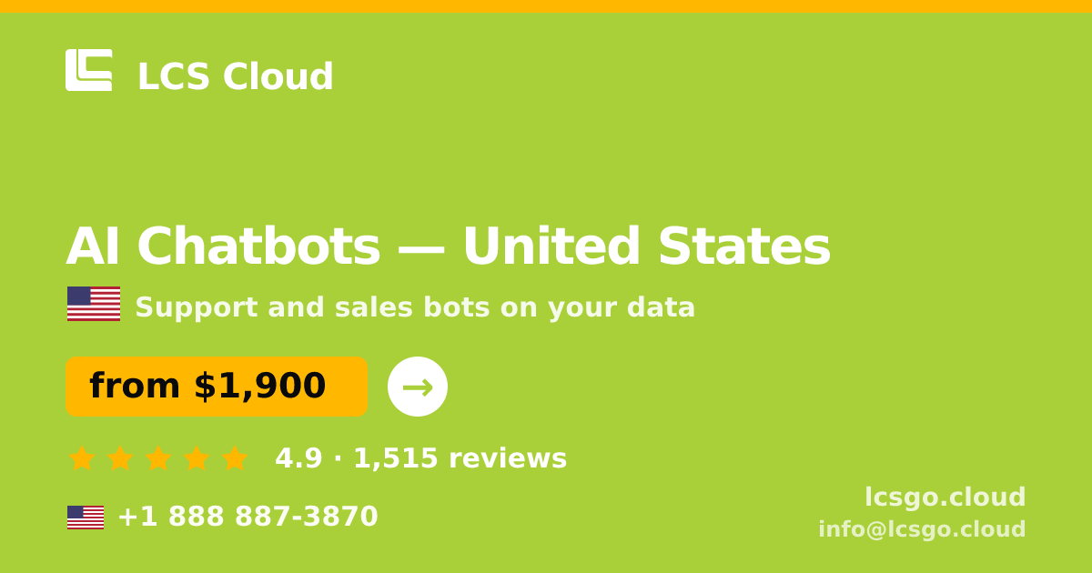 AI Chatbots in Phoenix — from $1,700/mo, rated 4.8/5 by 714 clients. LCS Cloud.