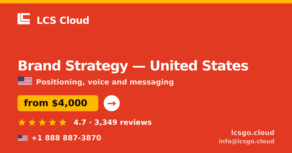 Brand Strategy in Charlotte — from $4,600, rated 4.6/5 by 1772 clients. LCS Cloud.