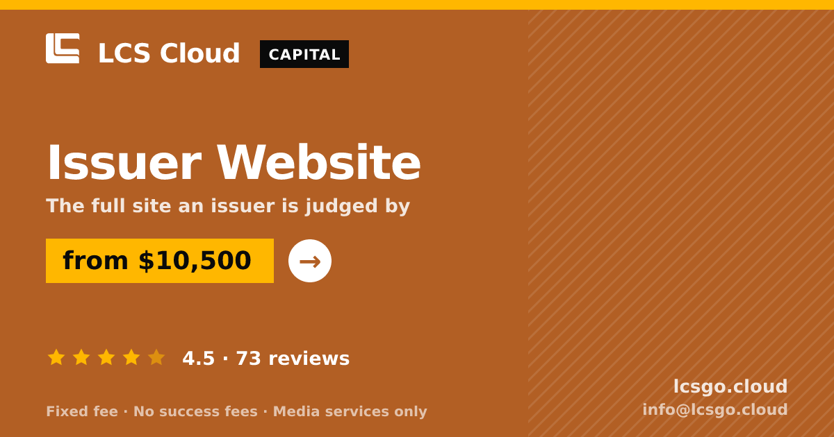 Issuer Website — from $10,500, rated 4.5/5 across 73 reviews. LCS Cloud.