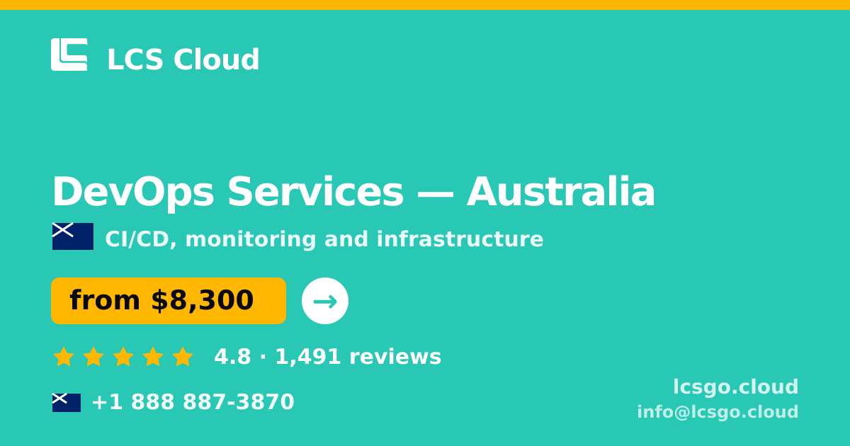 DevOps Services in Brisbane — from $9,900/mo, rated 4.8/5 by 351 clients. LCS Cloud.