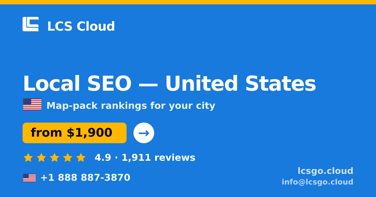 Local SEO in Miami — from $1,800/mo, rated 4.7/5 by 1539 clients. LCS Cloud.