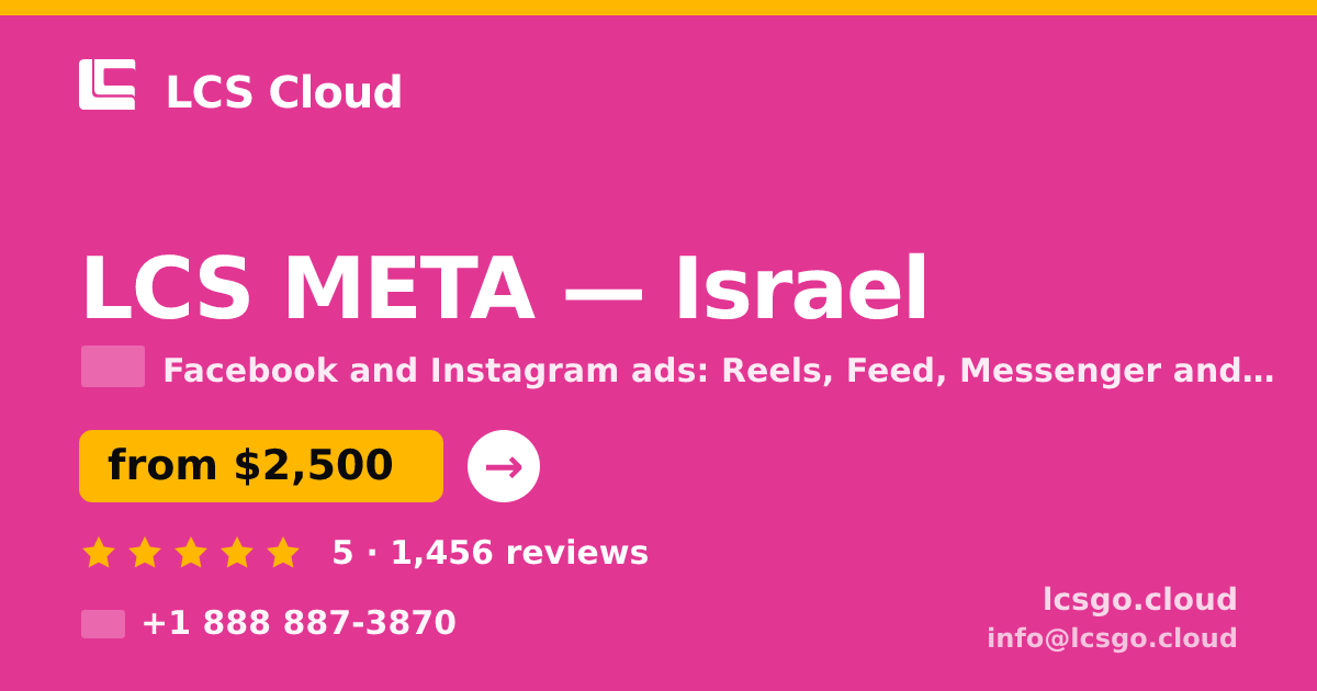 LCS META in Jerusalem — from $3,600/mo, rated 5/5 by 2146 clients. LCS Cloud.