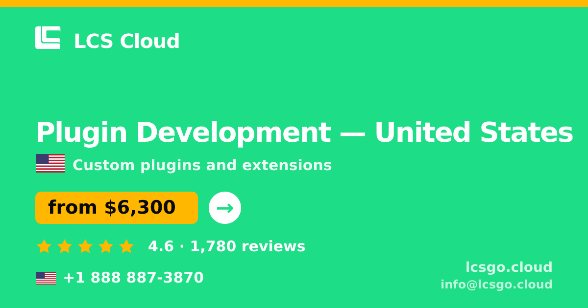 Plugin Development in San Antonio — from $4,100, rated 4.7/5 by 3246 clients. LCS Cloud.