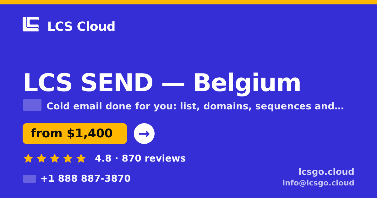 LCS SEND in Ghent — from $1,800/mo, rated 4.7/5 by 3383 clients. LCS Cloud.