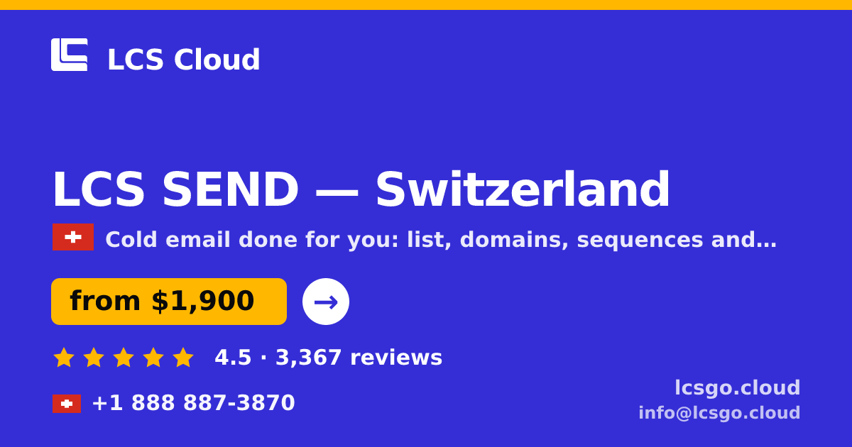 LCS SEND in Geneva — from $2,700/mo, rated 4.6/5 by 842 clients. LCS Cloud.