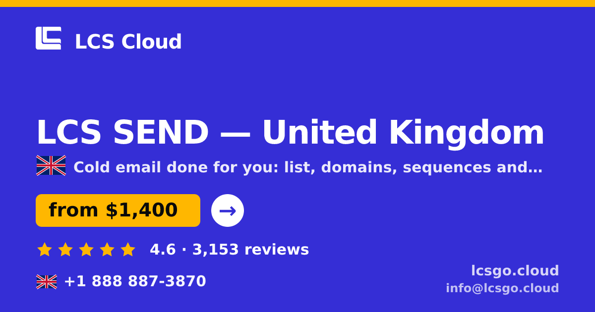 LCS SEND in United Kingdom — from $1,400/mo, rated 4.6/5 by 3153 clients. LCS Cloud.