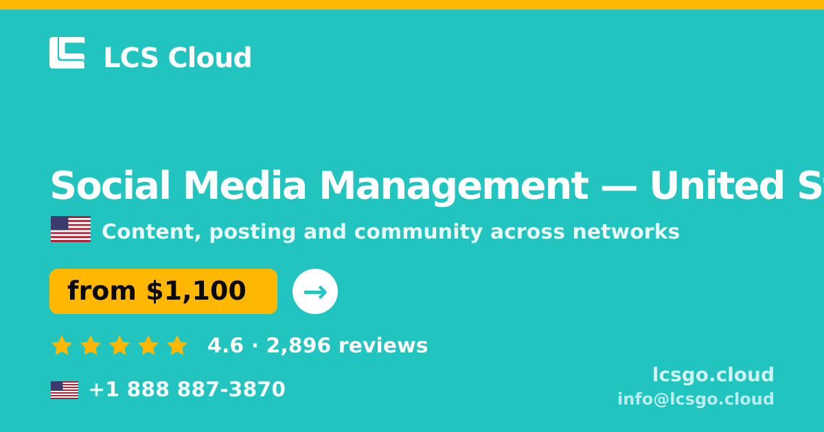 Social Media Management in Denver — from $1,500/mo, rated 4.6/5 by 2670 clients. LCS Cloud.