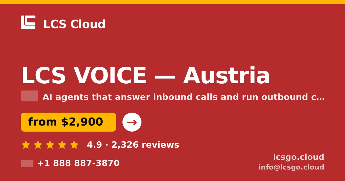 LCS VOICE in Vienna — from $2,700/mo, rated 4.6/5 by 2113 clients. LCS Cloud.